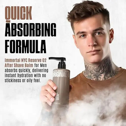 After Shave Bálsamo Immortal NYC Reserve 02 - Hidratante Profesional 500ml
