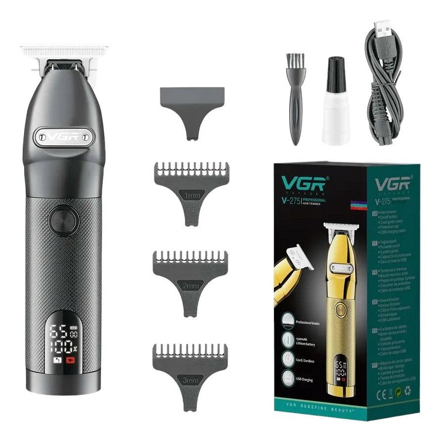 Trimmer VGR V-275 Perfiladora Inalámbrica Profesional Barbería Recargable