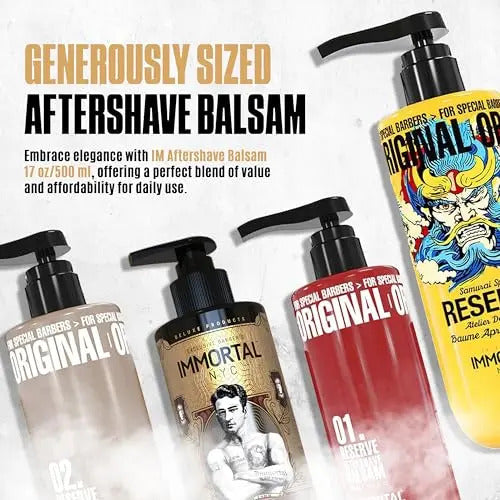 Bálsamo After Shave Immortal NYC Samurai Spirit - Hidratante Profesional 500ml