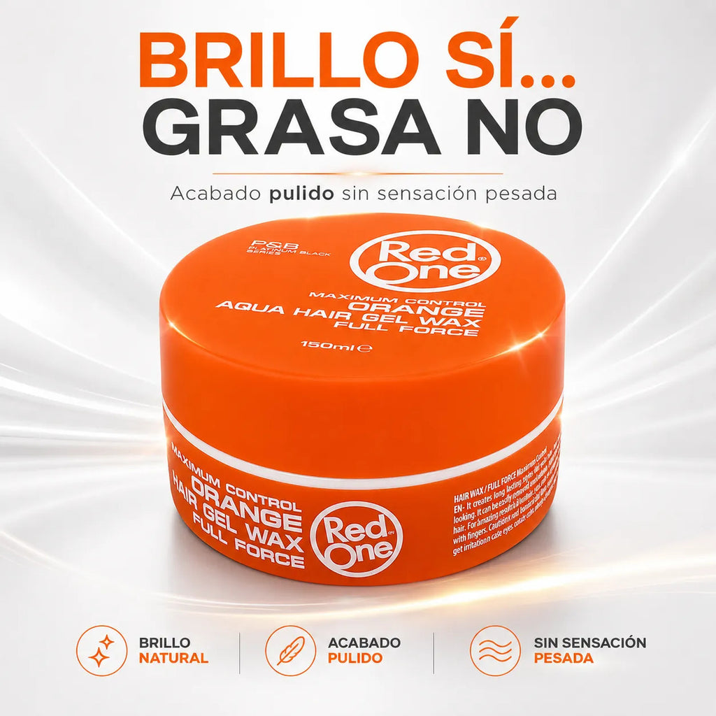 Cera Capilar Red One Orange Hair Wax Full Force 150ml