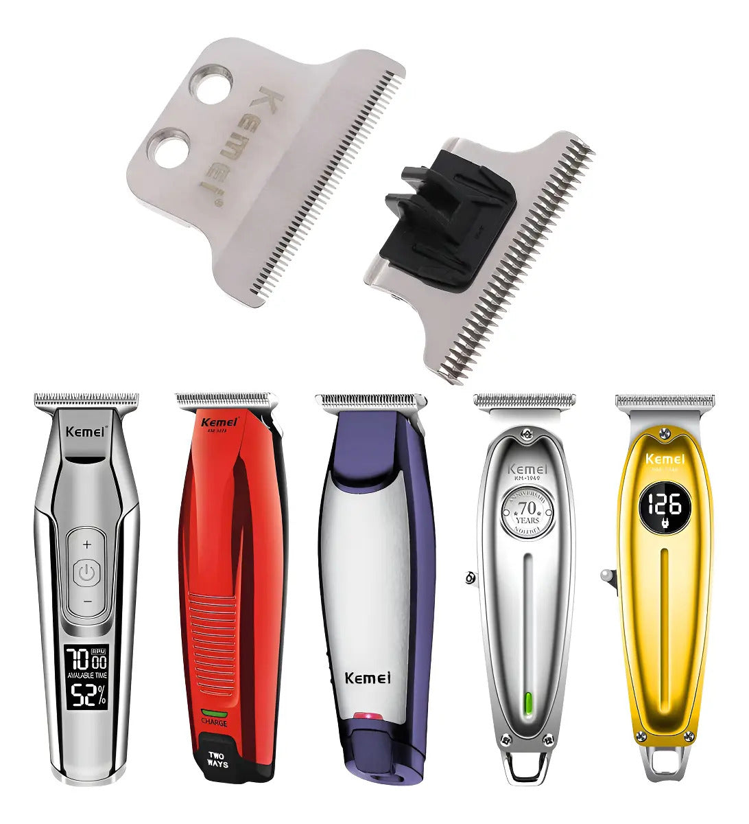 Cuchilla de Repuesto Profesional para Trimmer Kemei KM-1949 (70 Years) - 1949 blade