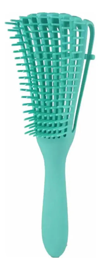 Cepillo  Cabello Rizado Desenreda Fácil Cerdas Verde
