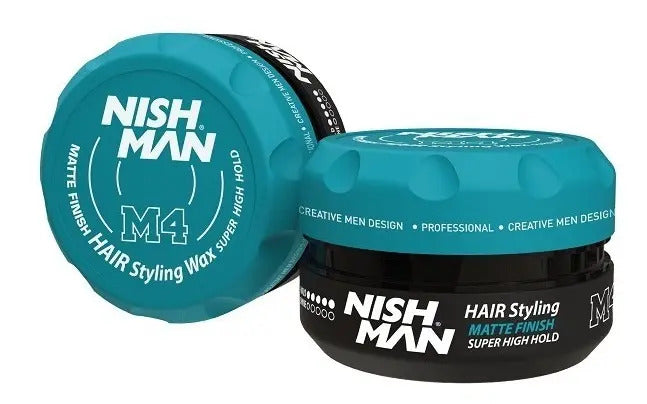 Cera Nishman M4 Matte Finish 100ml - Fijación Súper Alta y Control Total