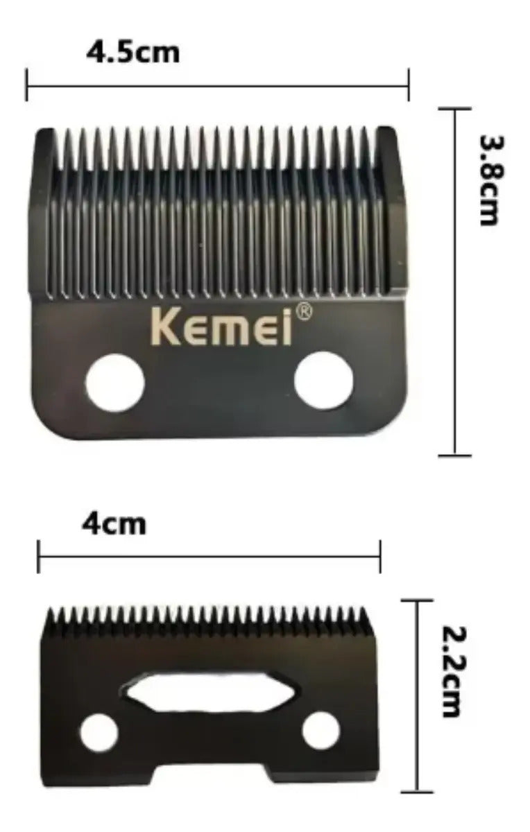 Repuesto Cuchilla Cóncava Kemei KM-2296: Precisión Profesional para Clipper