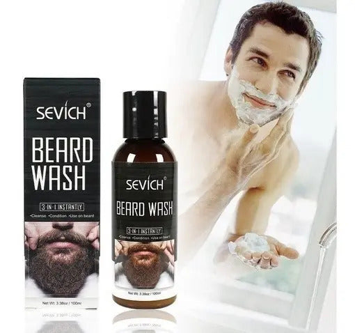 Shampoo para Barba Sevich 100ml - Limpiador Hidratante y Suavizante Profesional