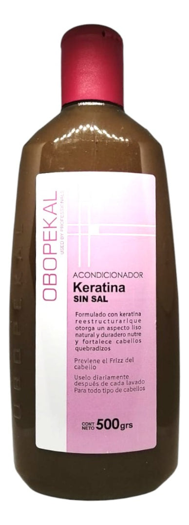 Pack Obopekal Keratina Sin Sal - Shampoo y Acondicionador Profesional