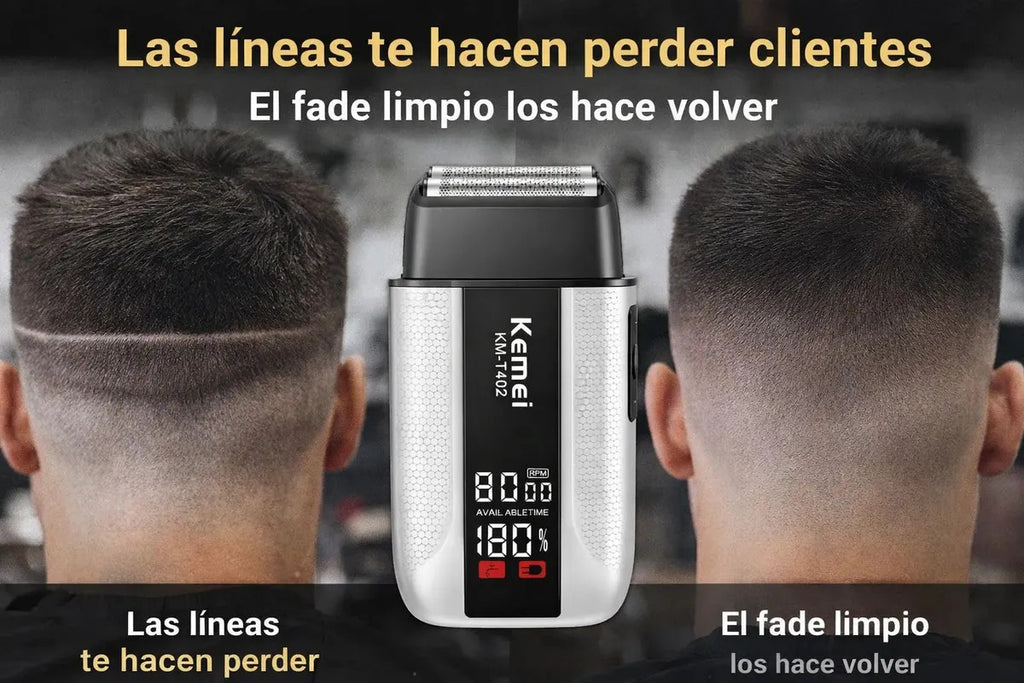 Maquina Corta Pelo Shaver Kemei T402 Electrica 10000rpm