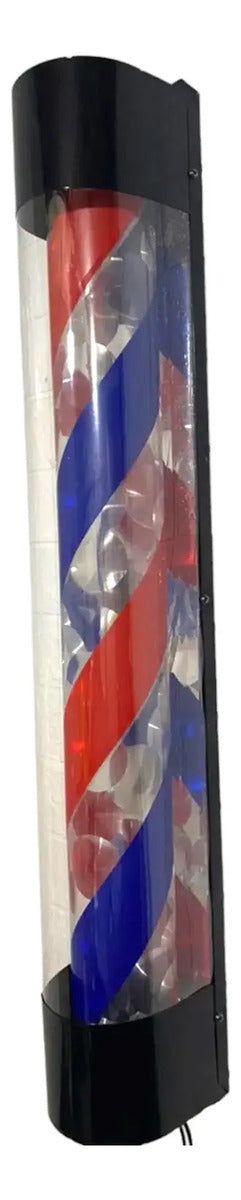 Poste de Barbería Profesional 90cm - Luz LED y Movimiento Giratorio Clásico