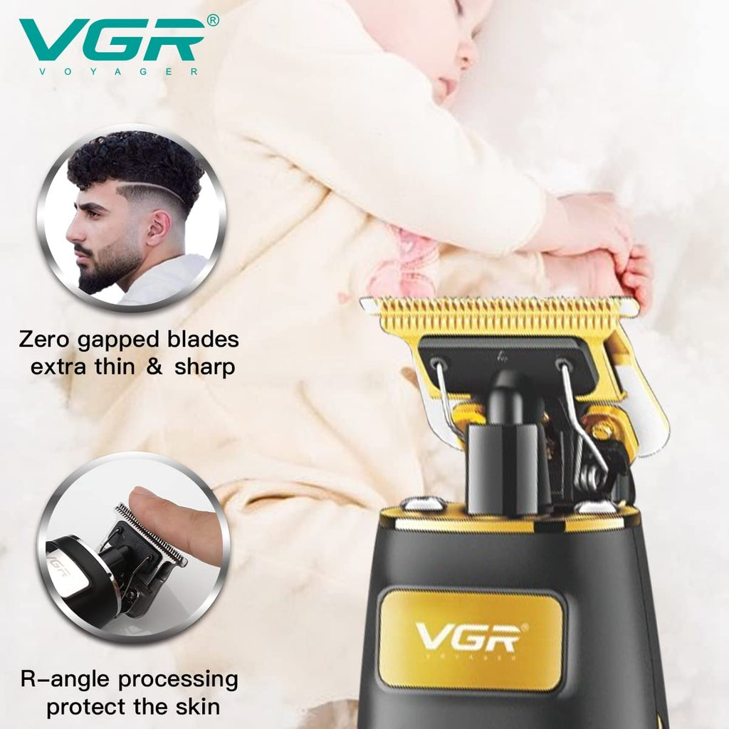 Trimmer VGR V-192 Patillera Inalámbrica Profesional Barbería Recargable