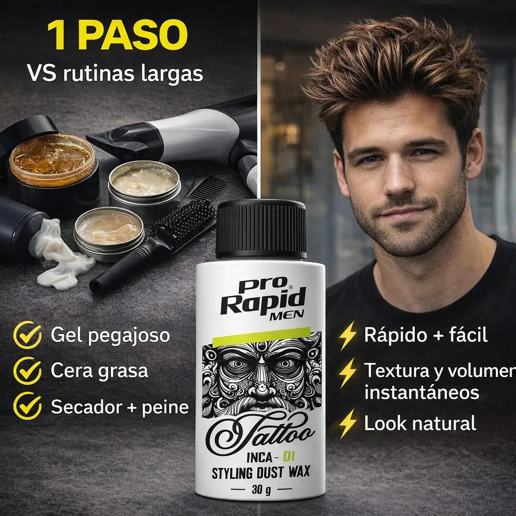 Polvo Texturizador Pro Rapid Cabello Fijación Rápida Barberia