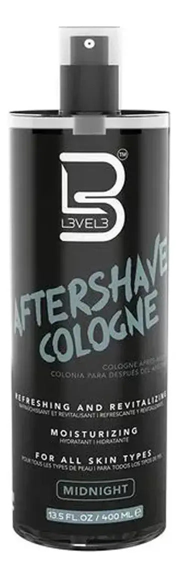 After Shave Colonia Level 3 Midnight - Loción Post Afeitado Profesional 400ml