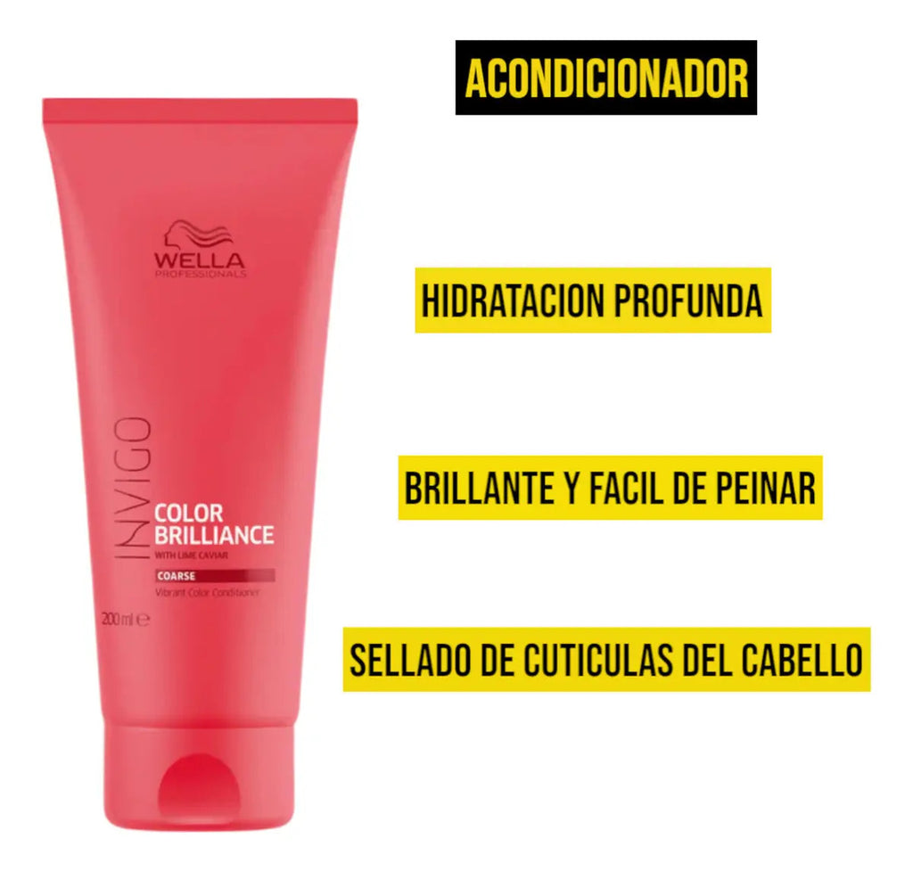 Pack Wella Invigo Color Brilliance - Shampoo y Acondicionador Protector de Color