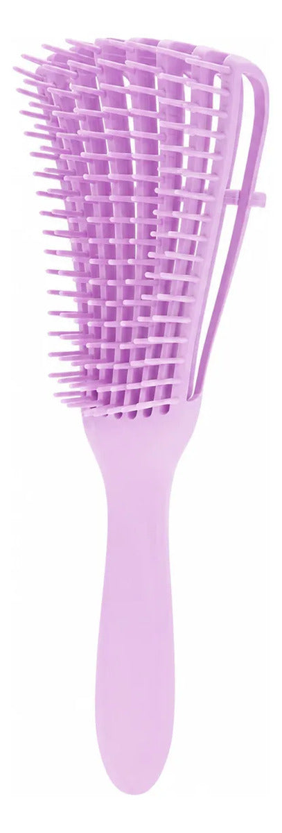 Cepillo Cabello Rizado Desenreda Fácil Cerdas Fucsia