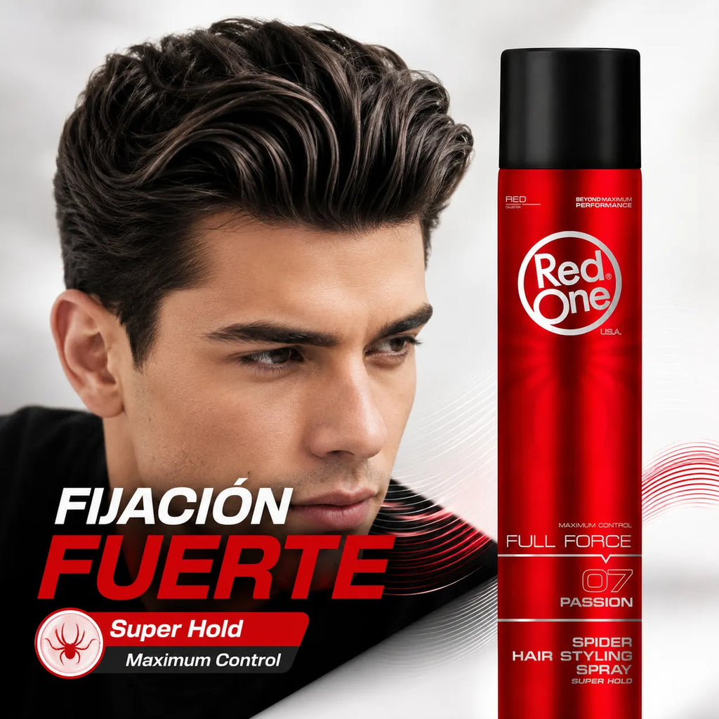 Laca Fijadora Red One Fijación Fuerte Control 12h  - 400ml