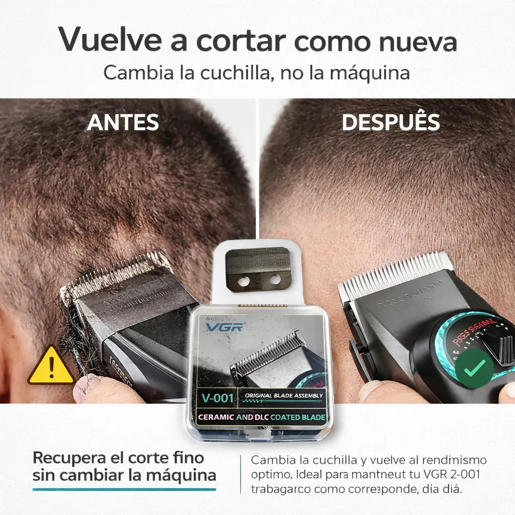 Cuchillas Repuesto Máquina Corta Pelo Vgr V-001