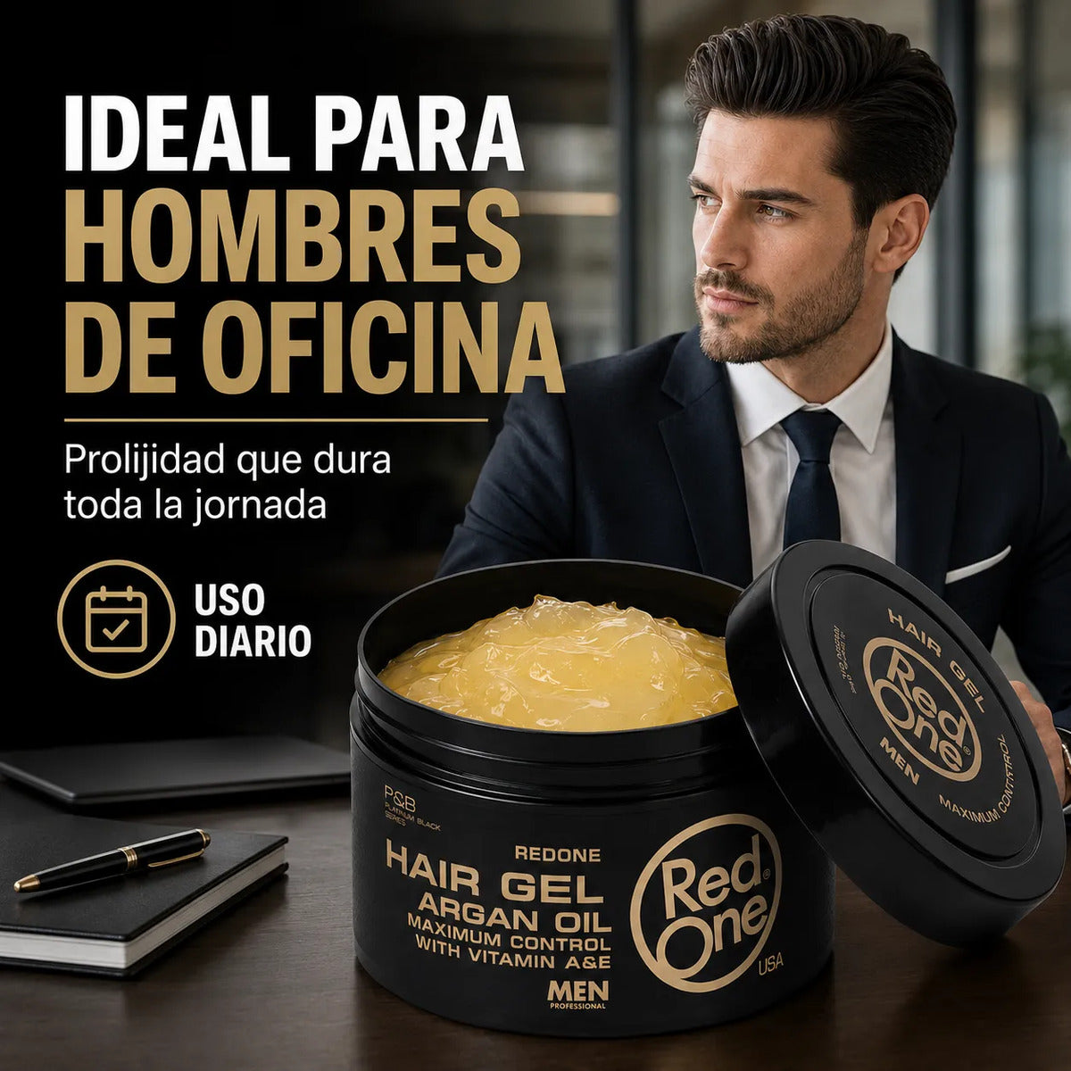 Hair Gel Fijador Red One Argan - 400 Ml