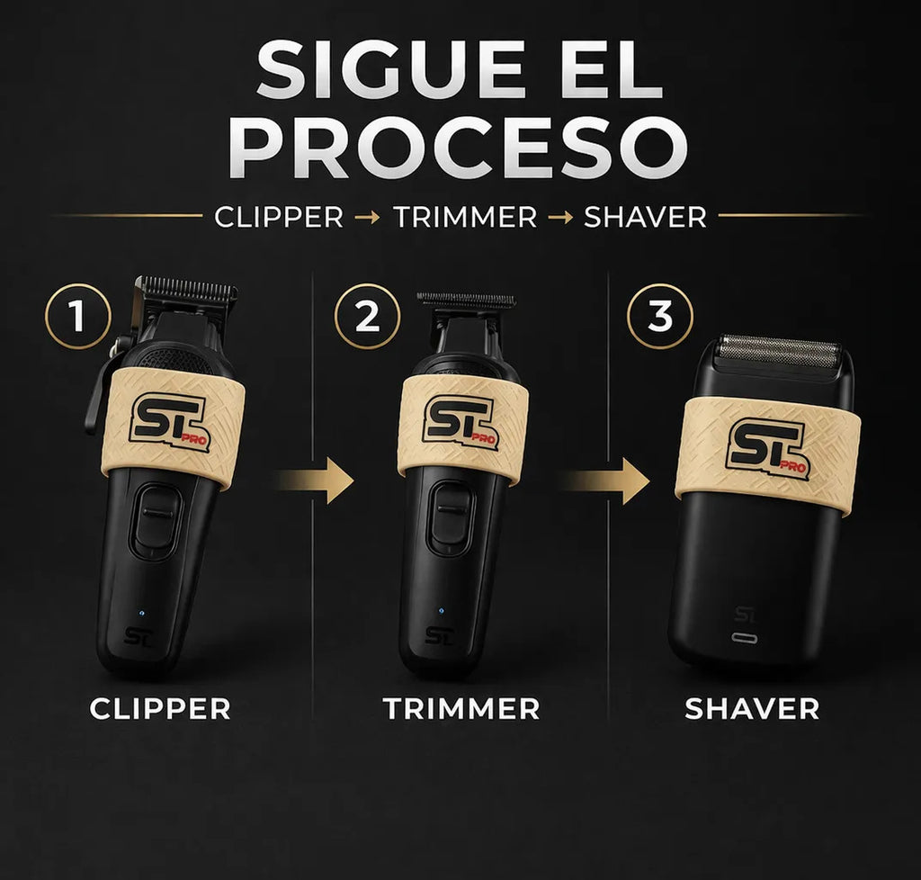 Set 5 Grip Antideslizante Maquina Barberia Mejor Agarre
