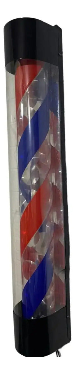Poste de Barbería Profesional 90cm - Luz LED y Movimiento Giratorio Clásico