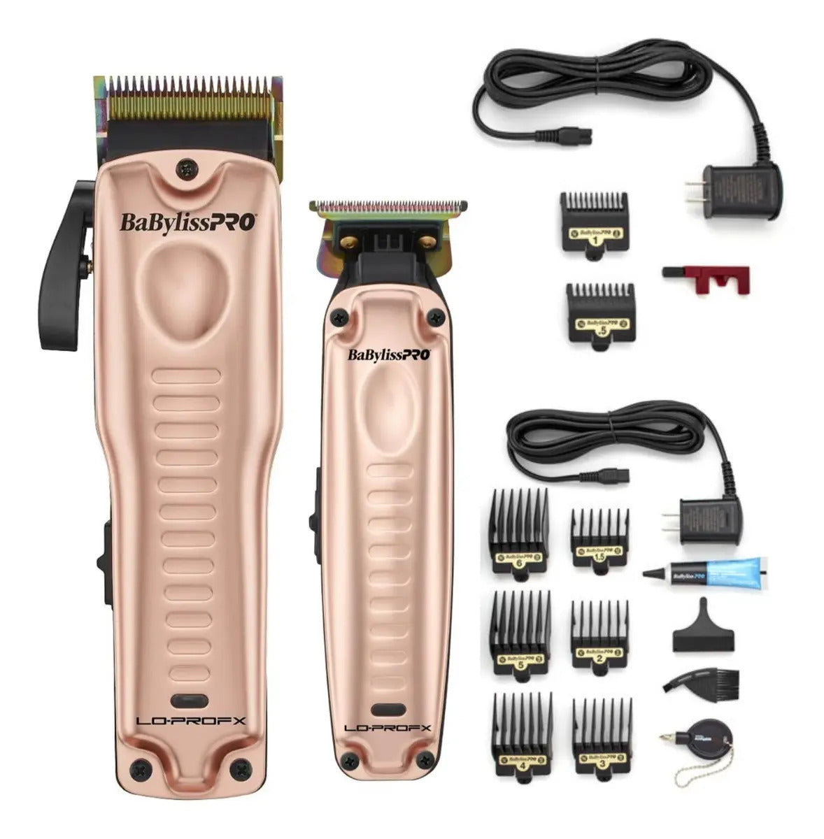 Combo BabylissPRO Lo-Pro FX Clipper + Trimmer Rose Gold Edición Limitada