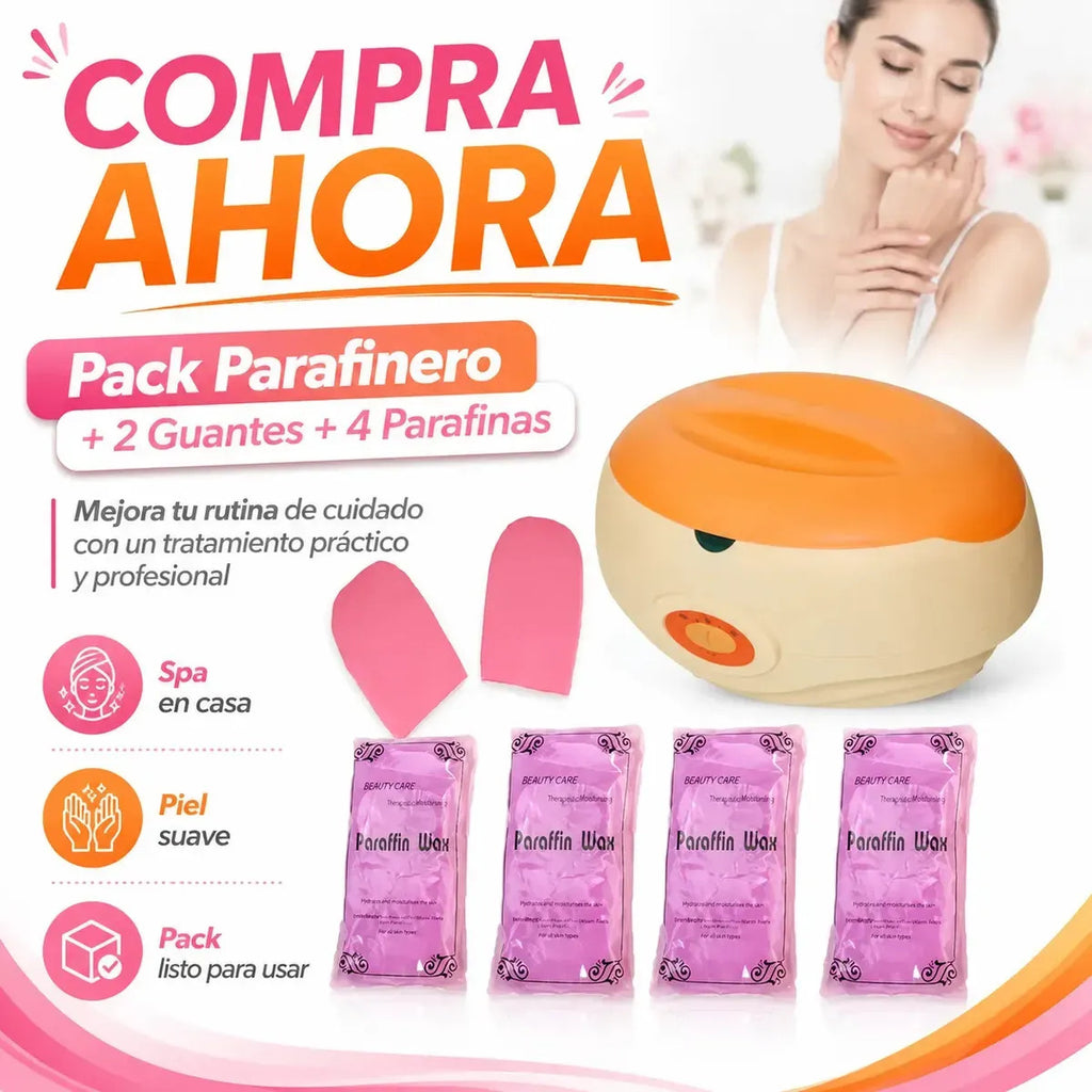 Kit Parafina Completo Olla 3kg + 4 Ceras 450g + 2 Guantes
