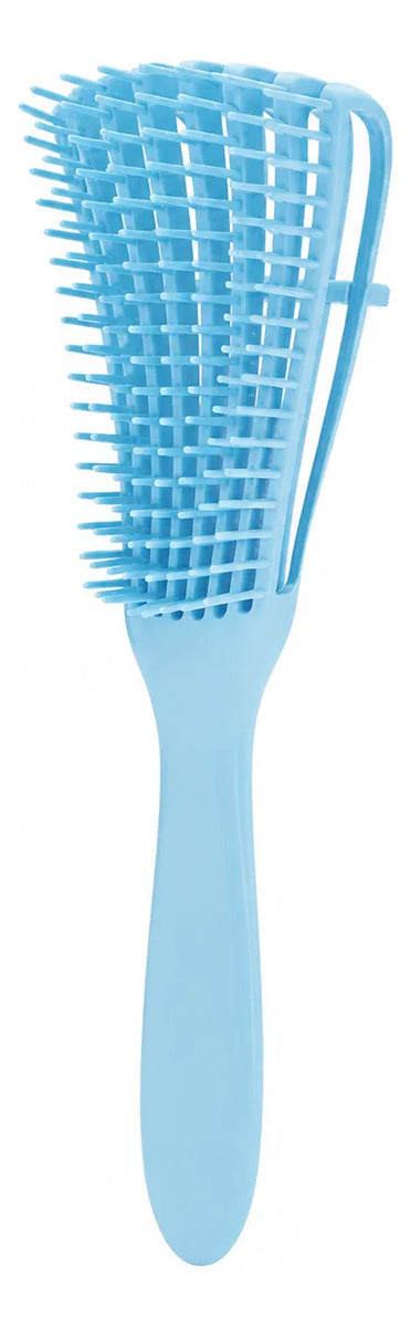 Cepillo  Cabello Rizado Desenreda Fácil Cerdas Azul
