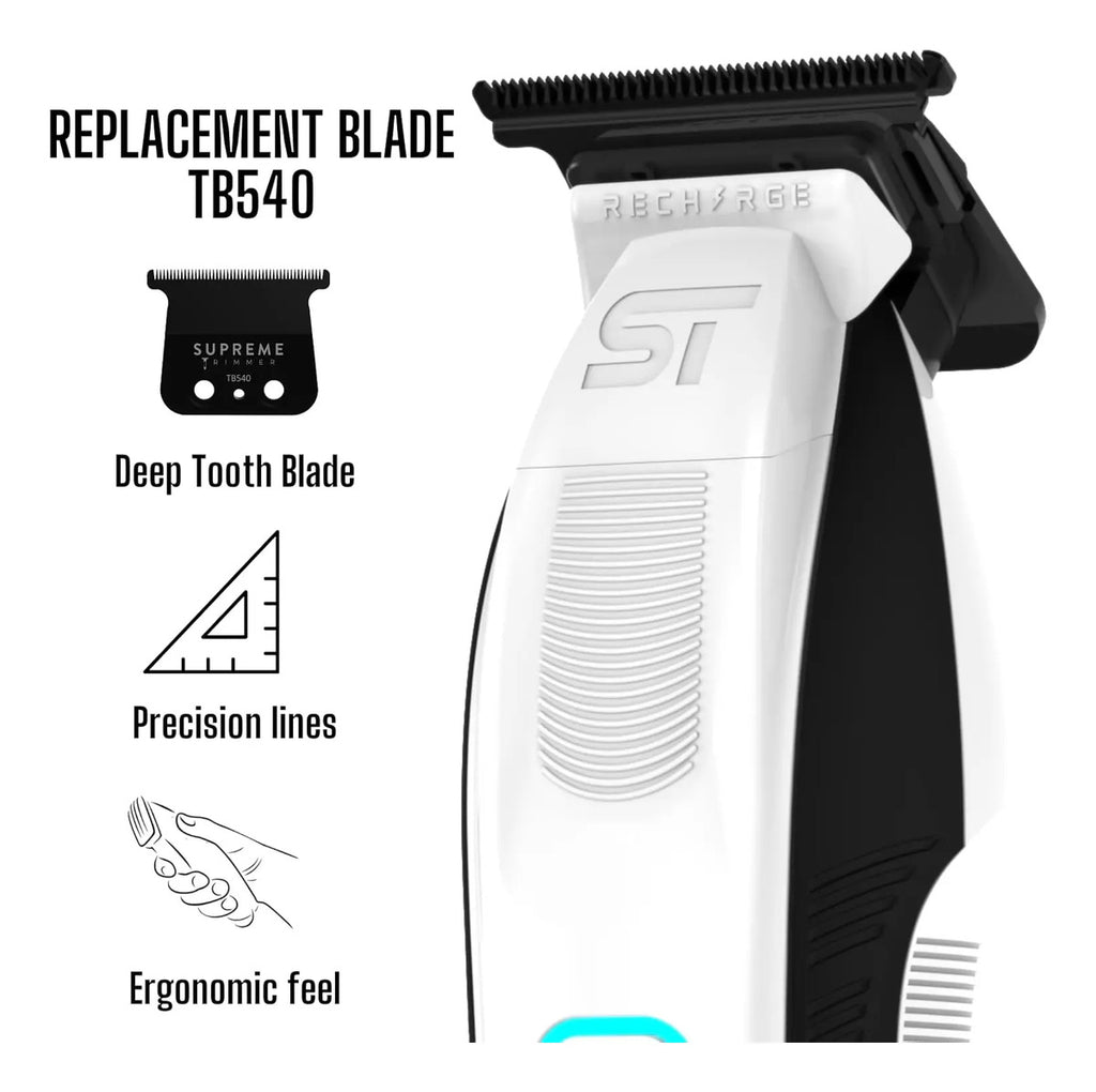 Trimmer Profesional Supreme Trimmer ST777 | Patillera Recargable 8000 RPM