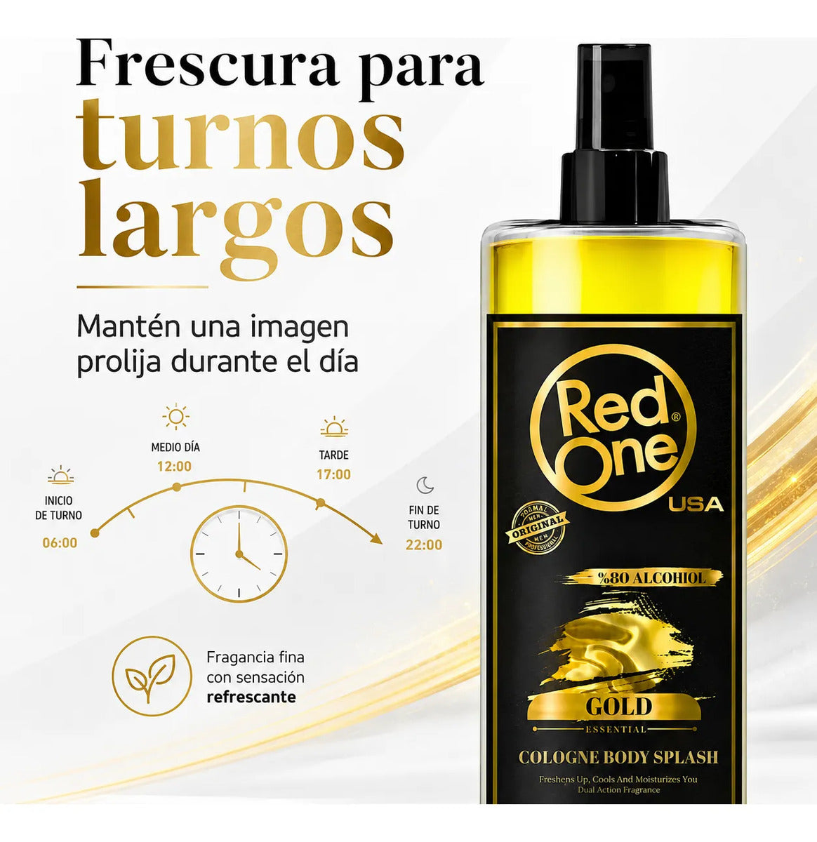 Red One Gold Body Splash 400ml Colonia Masculina Spray