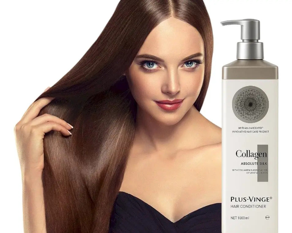 Acondicionador Plus•Vinge® Collagen Absolute Silk 1000ml - Nutrición y Efecto Seda