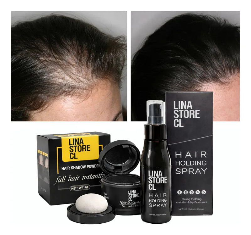 Texturizador Cabello Sombra Fibra Capilar + Laca Fijadora