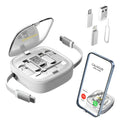 Kit Cable Usb Tipo C Carga Datos Rápida Adaptadores Blanco