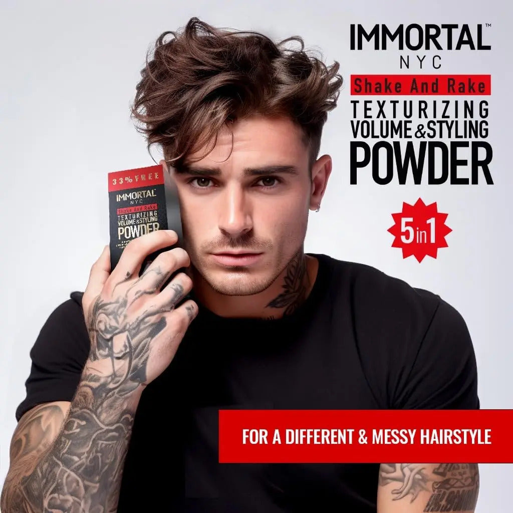 Polvo Texturizador Immortal NYC Shake and Rake 5 en 1 - Volumen y Mate 30g