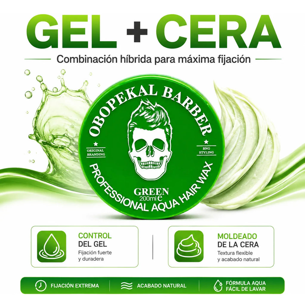 Cera Obopekal Para Barba Cabello Gel Pomada Capilar Barbería