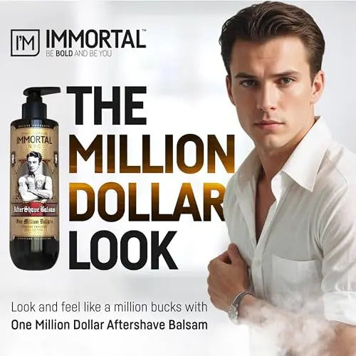 After Shave Bálsamo Immortal NYC One Million Dollars - Hidratante Profesional 500ml