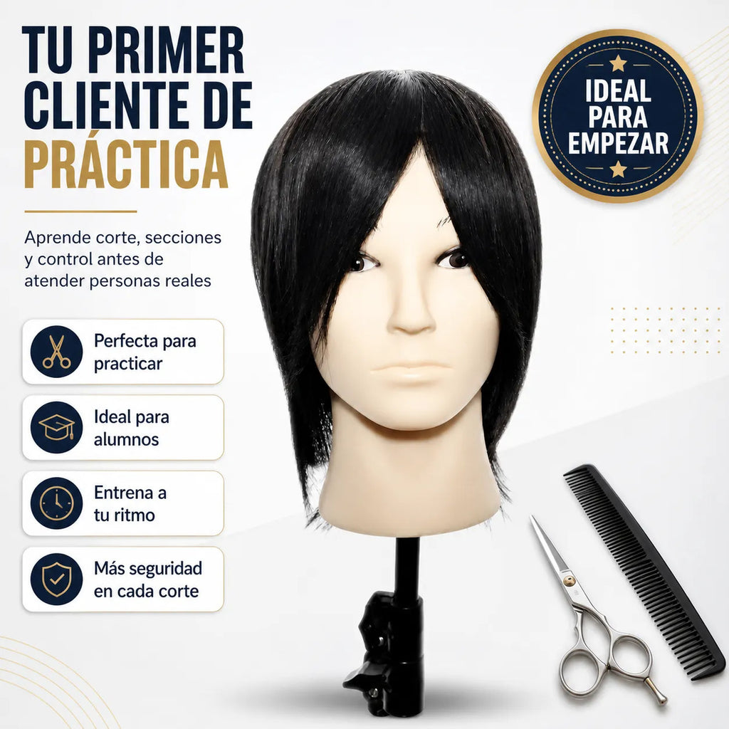Cabeza De Estudio Peluquería Técnica Cabello Natural