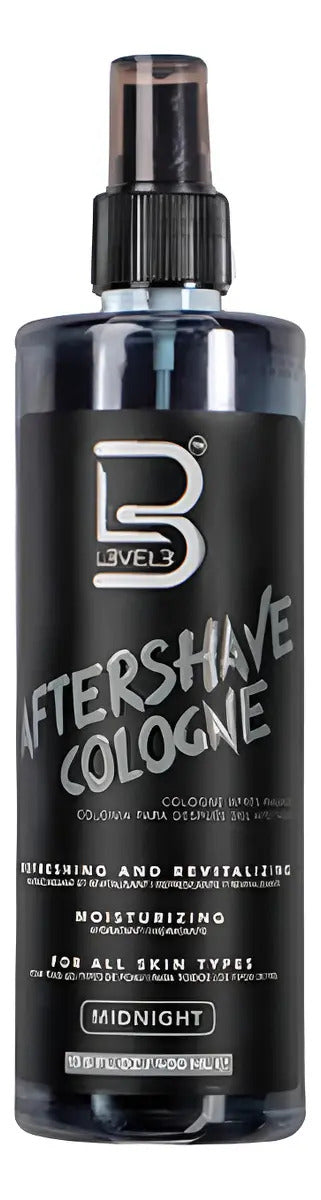 After Shave Colonia Level 3 Midnight - Loción Post Afeitado Profesional 400ml