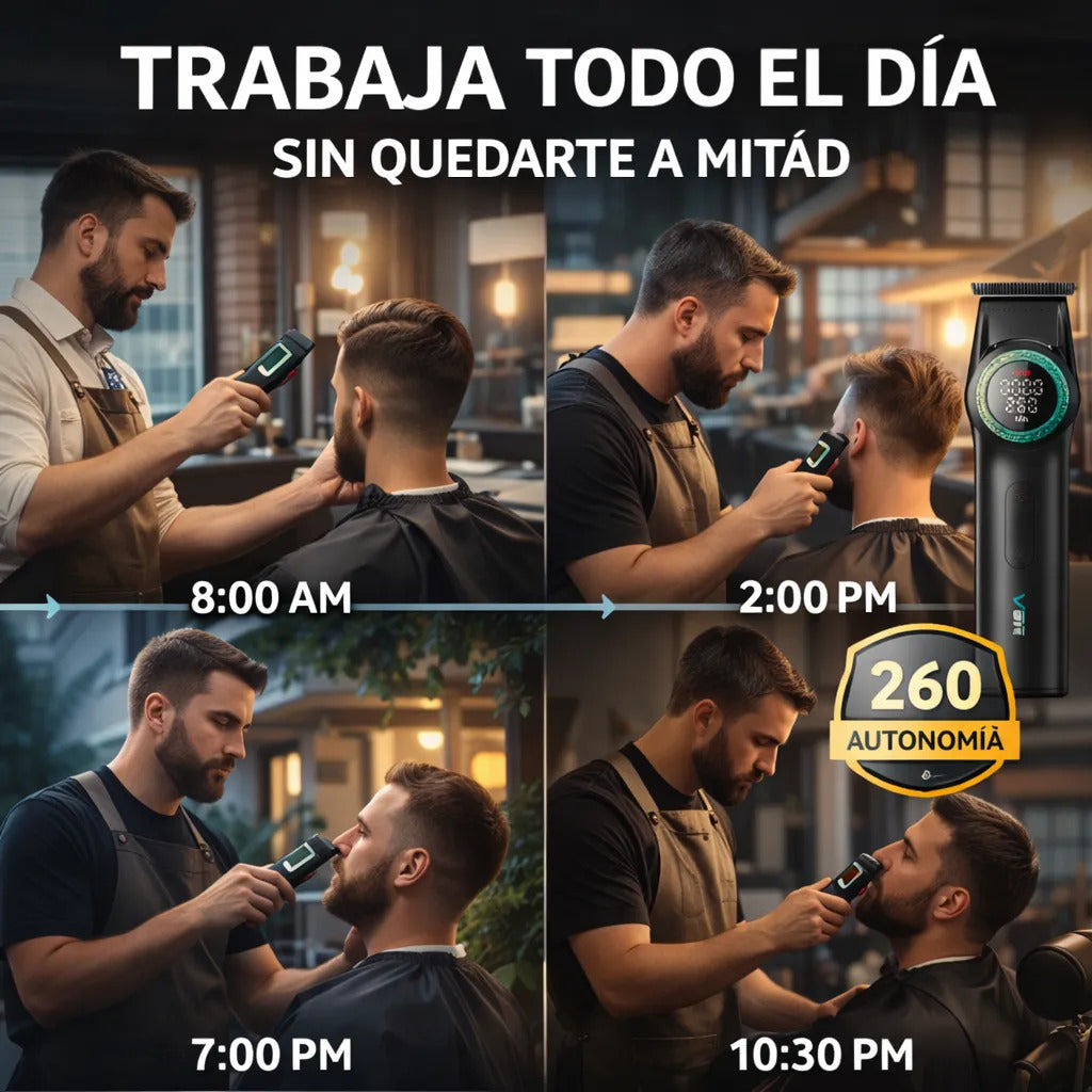 Cortadora De Pelo Profesional VGR 977 Alta Duración Batería 2500mah