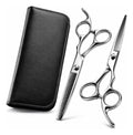 Set De Tijeras Filo Navaja + Esculpidora Barberia-peluqieria