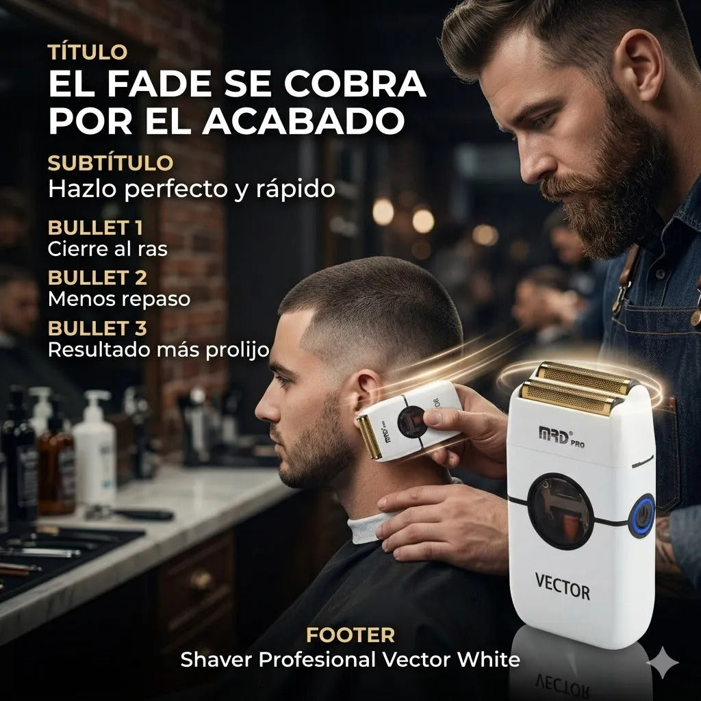 Cortadora De Pelo Mrd Shaver Profesional 13.000rpm White