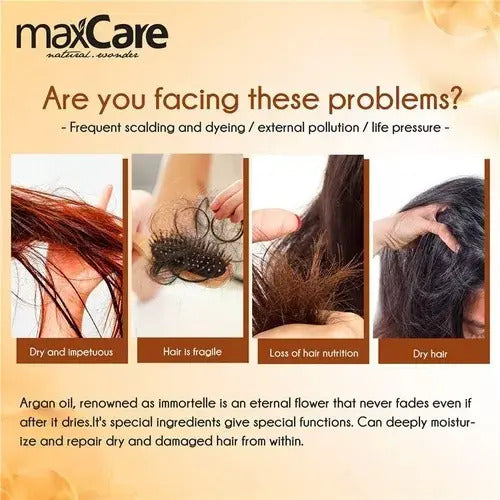 Shampoo Maxcare Argan Oil 800ml - Profesional Sin Sulfatos ni Sal