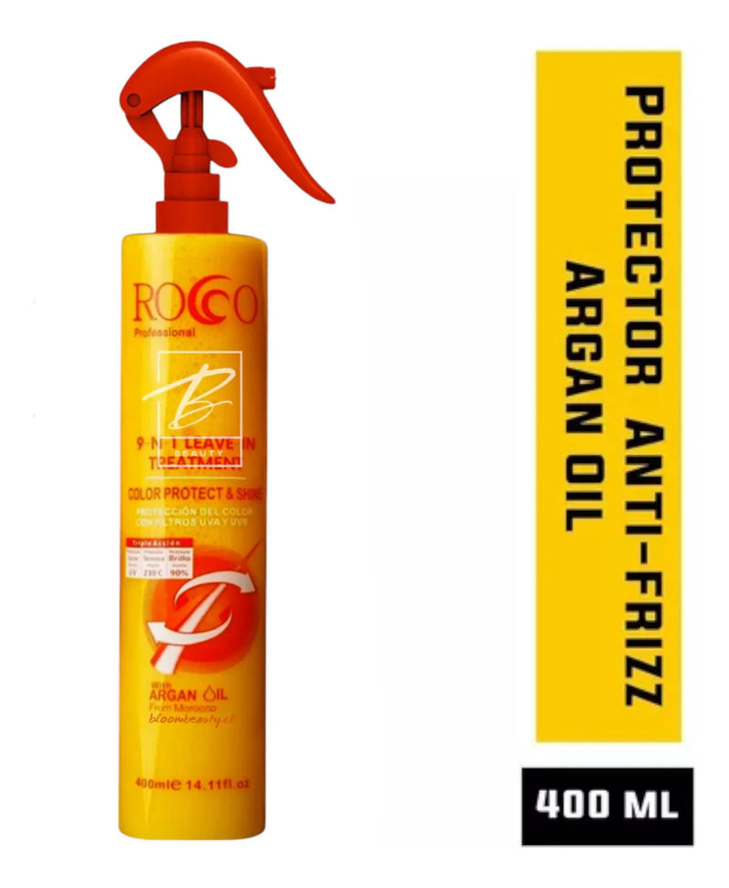 Protector Térmico Rocco con Aceite de Argán 400ml - Anti Frizz y Protección Solar