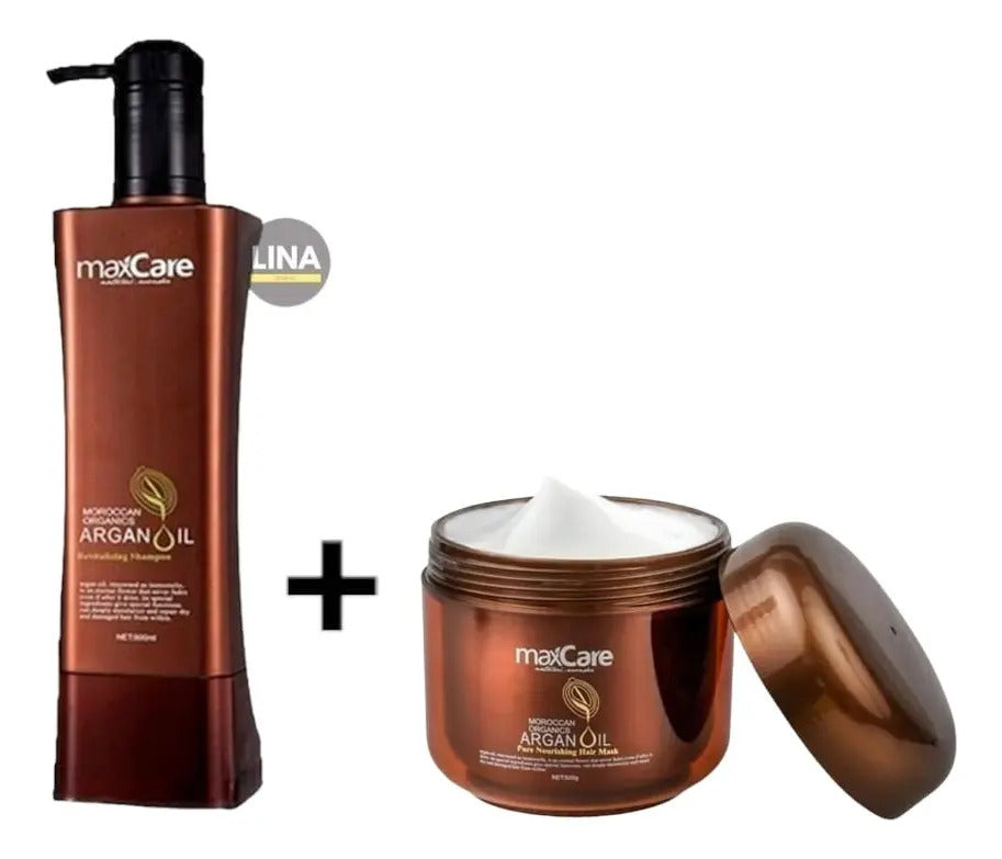 Combo Max Care Argan Premium - Shampoo, Acondicionador y Crema Hidratante