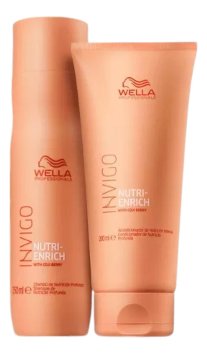 Pack Wella Nutri Enrich Shampoo + Acondicionador + Mascarilla Hidratación Profesional