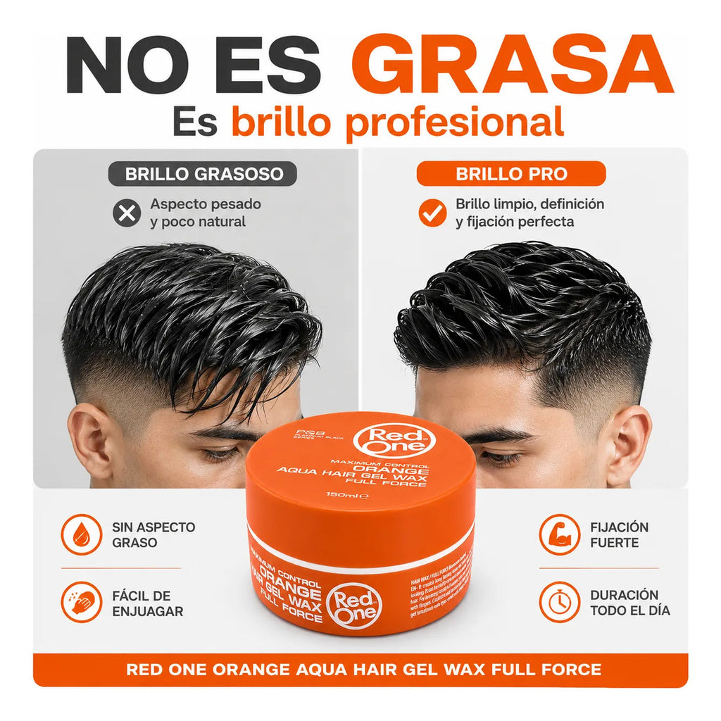 Cera Capilar Red One Orange Hair Wax Full Force 150ml