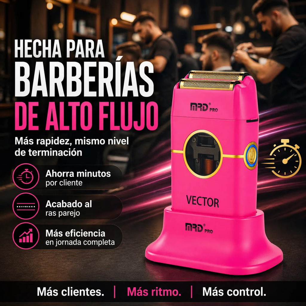 Afeitadora Shaver Profesional Rasuradora Mrd 13.000 Rpm Pink