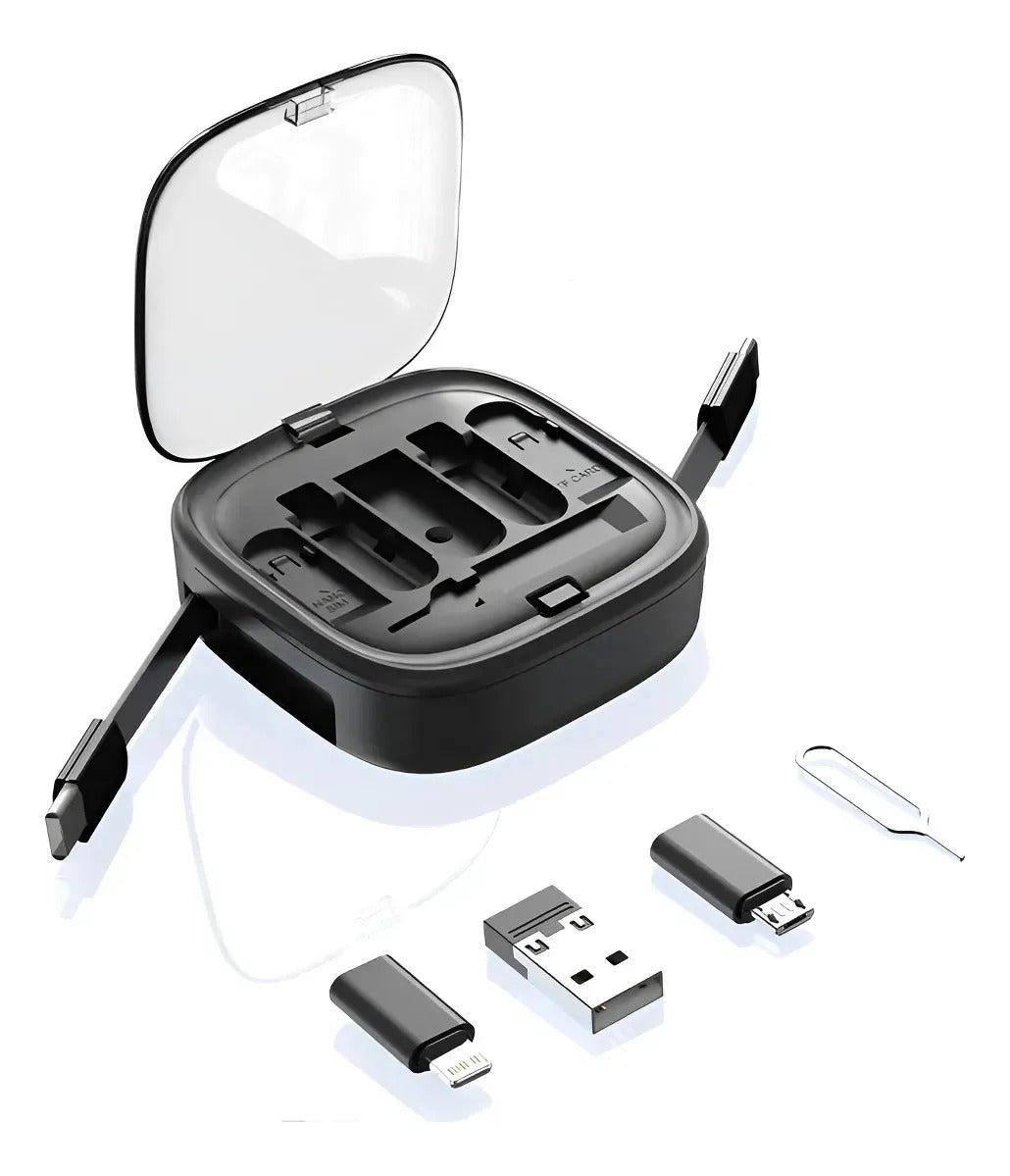 Kit Cable Usb Tipo C Carga Datos Rápida Adaptadores Blanco
