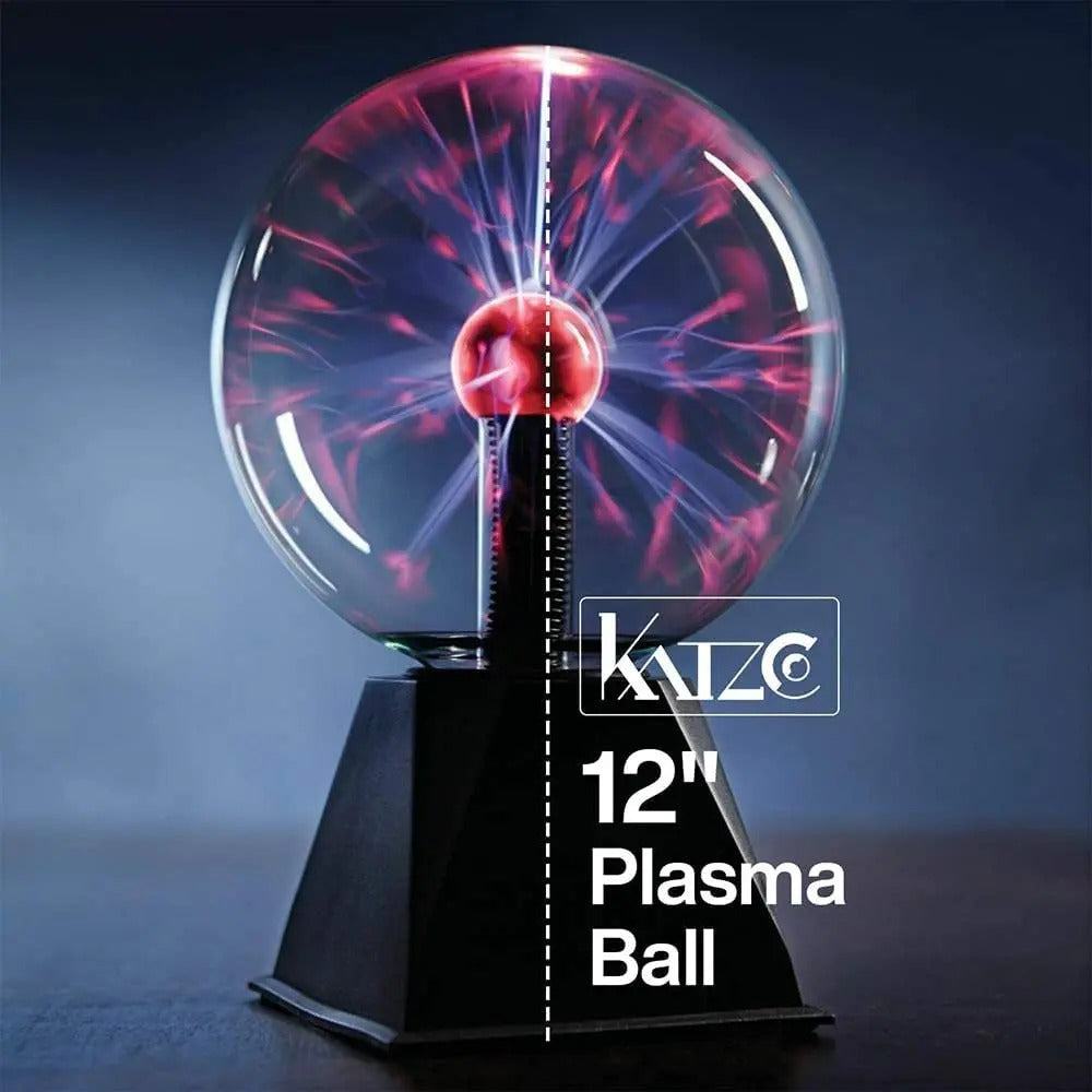 Lámpara Retro de Plasma Mediana - Esfera de Luz Interactiva Decorativa