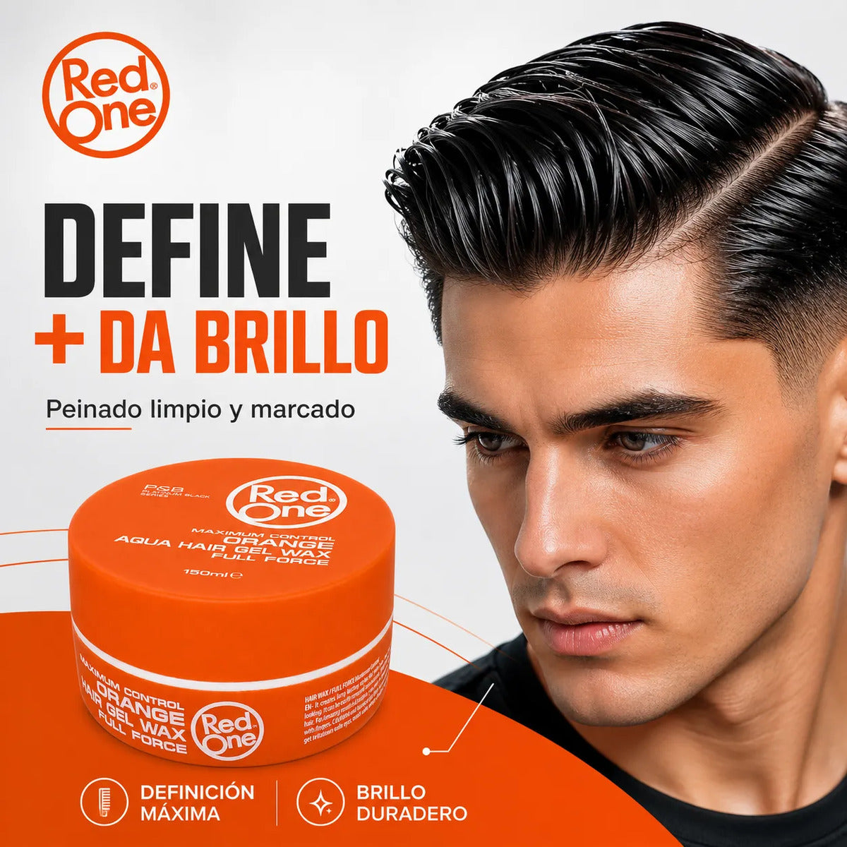Cera Capilar Red One Orange Hair Wax Full Force 150ml
