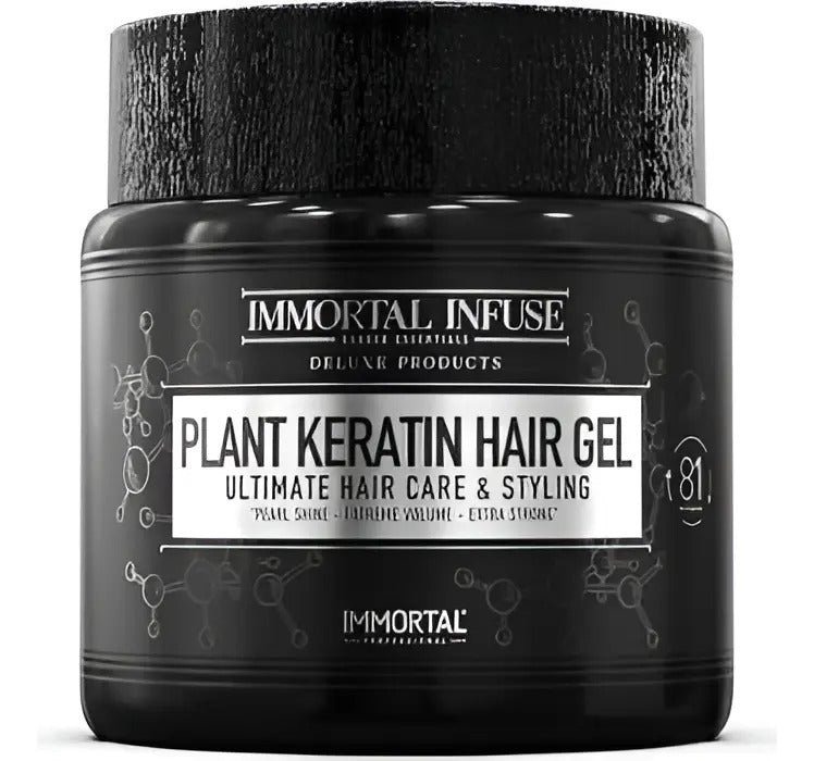 Gel Fijador Immortal Plant Keratin 500ml - Fijación Fuerte Sin Alcohol