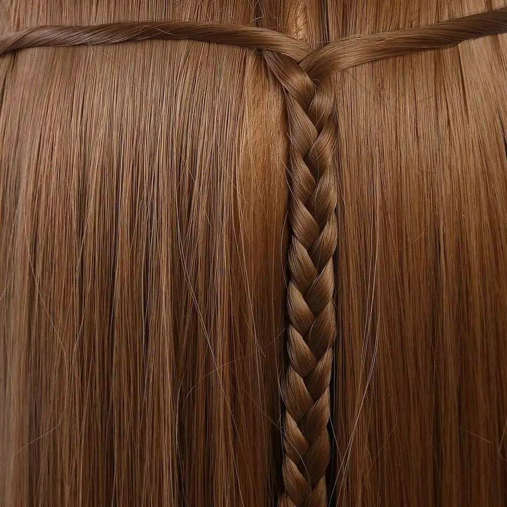 Cabeza de Práctica Profesional 60 cm - Maniquí de Peluquería con Soporte