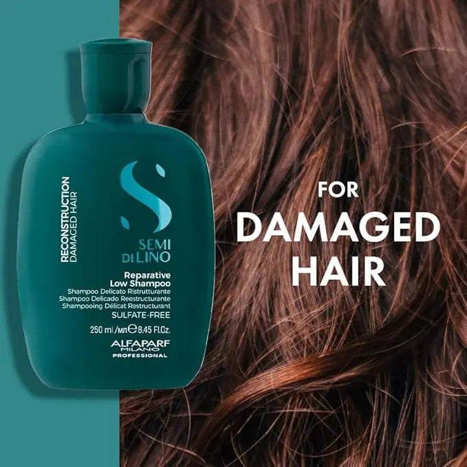 Pack Alfaparf Milano Semi Di Lino Reconstruction - Shampoo y Máscara para Cabello Dañado